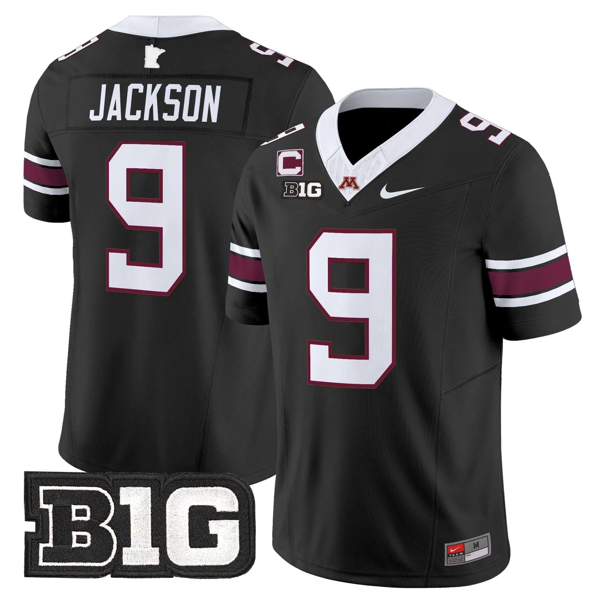 Men Minnesota Golden Gophers #9 Jackson Black Nike 2024 Vapor Limited NCAA Jersey->more ncaa teams->NCAA Jersey